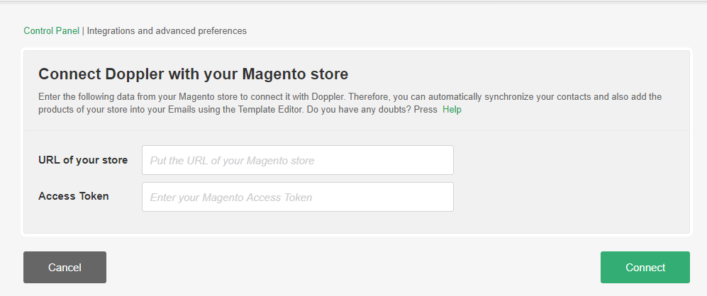 Connect Doppler with Magento