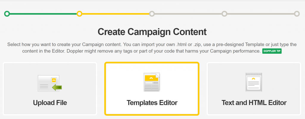 Templates editor