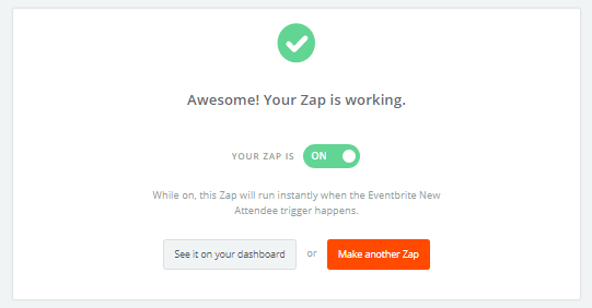 Define and activate your Zap.