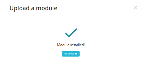 It's time to configure the module. 